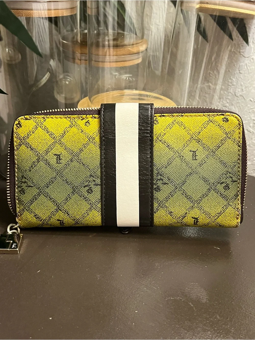 L.A.M.B Rasta Ombré Zip LG Wallet